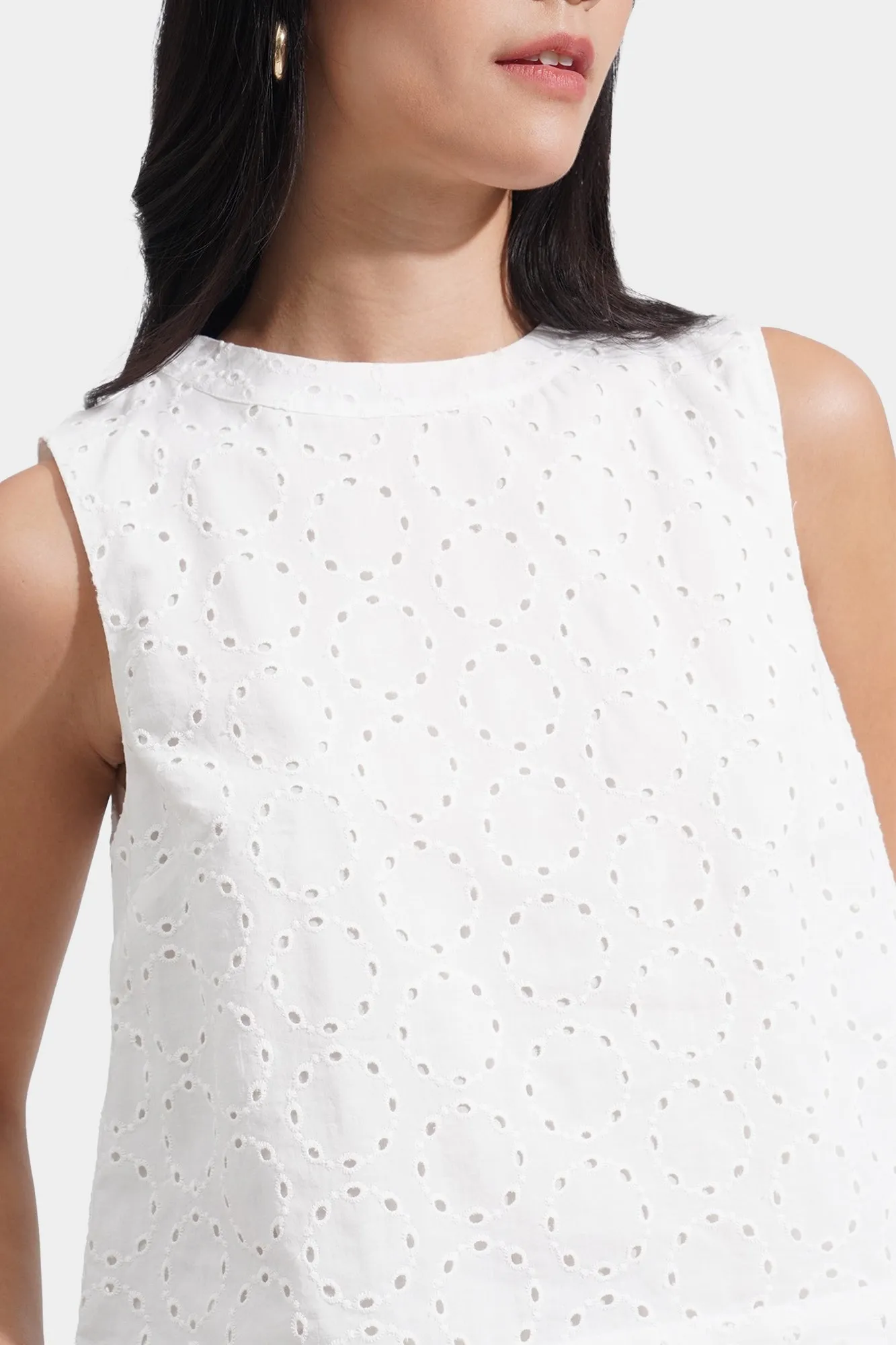 Halter Eyelet Top