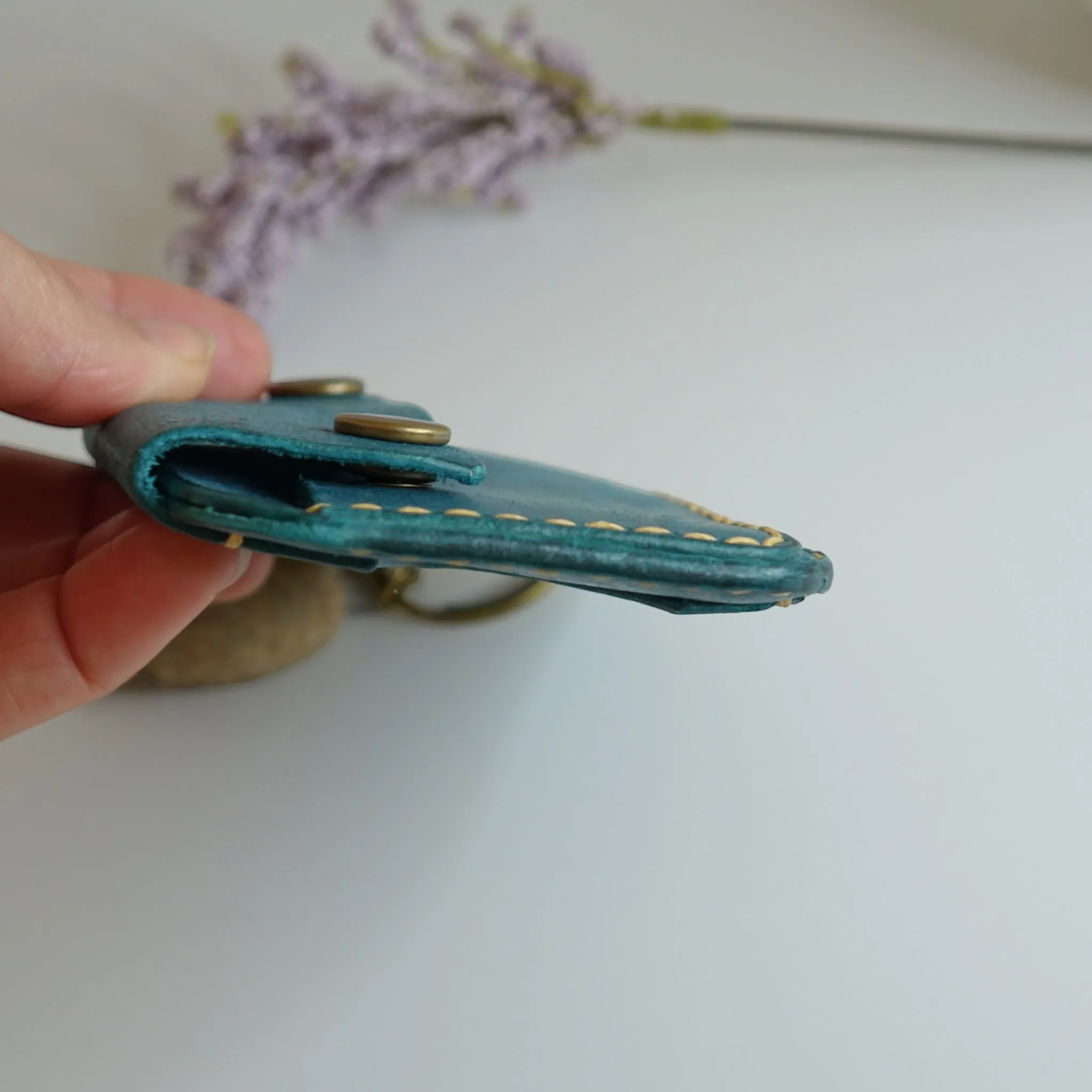Handmade Minimalist Leather Slim Card Wallet
