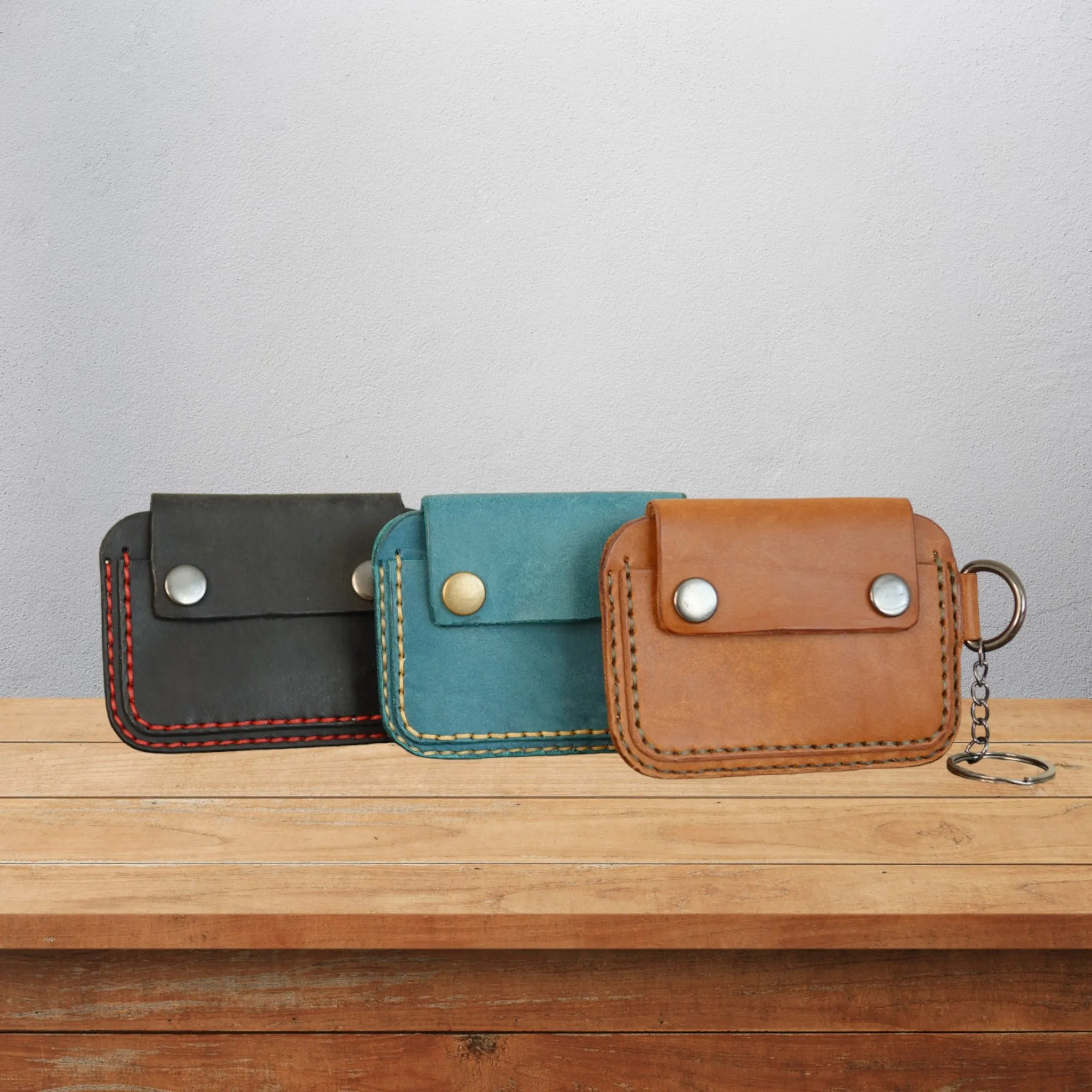 Handmade Minimalist Leather Slim Card Wallet