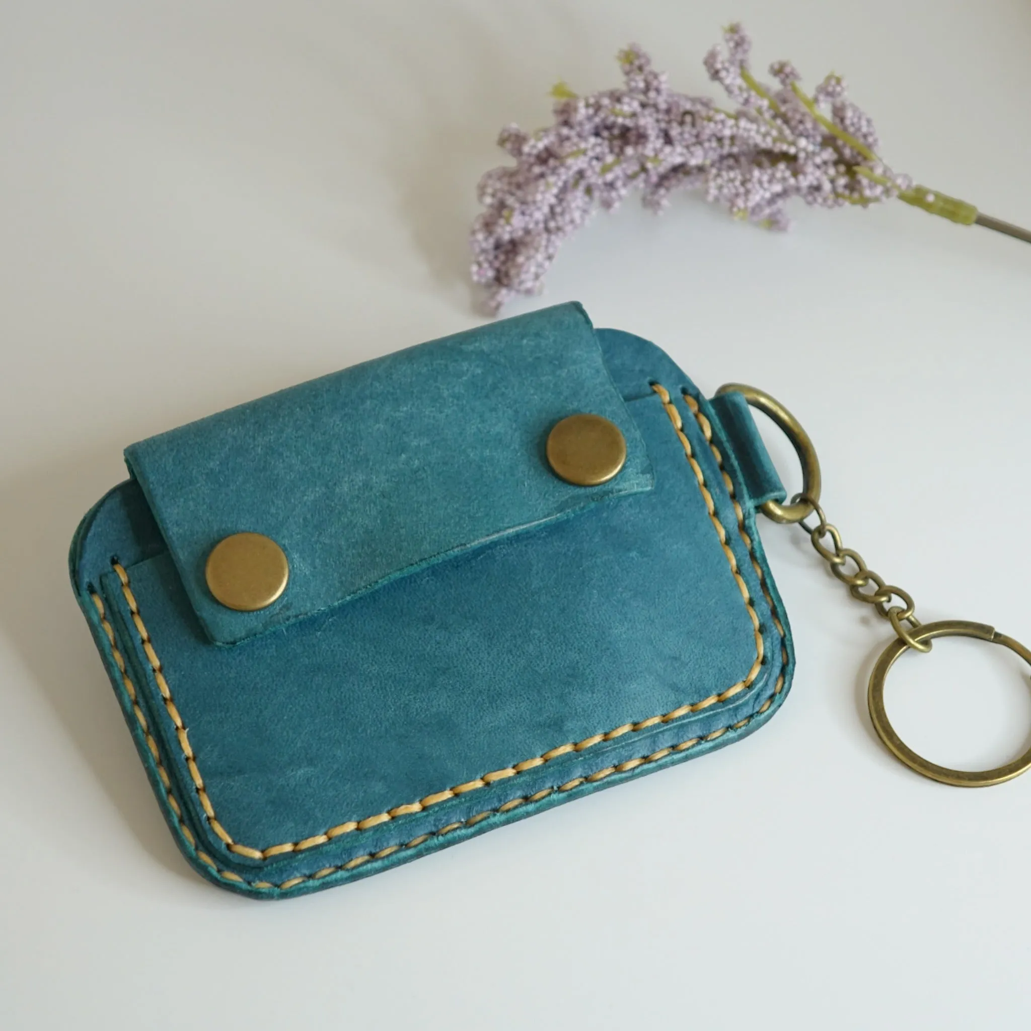 Handmade Minimalist Leather Slim Card Wallet