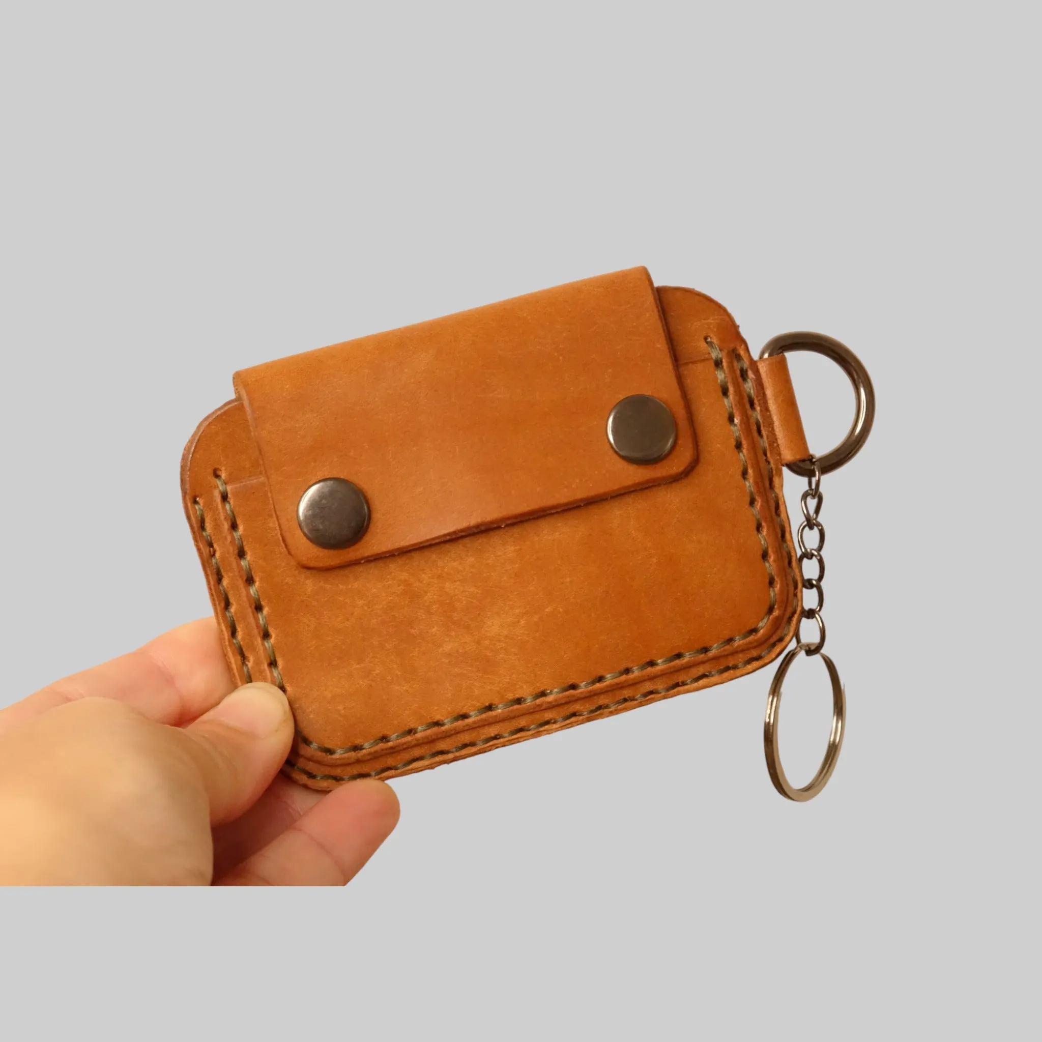Handmade Minimalist Leather Slim Card Wallet