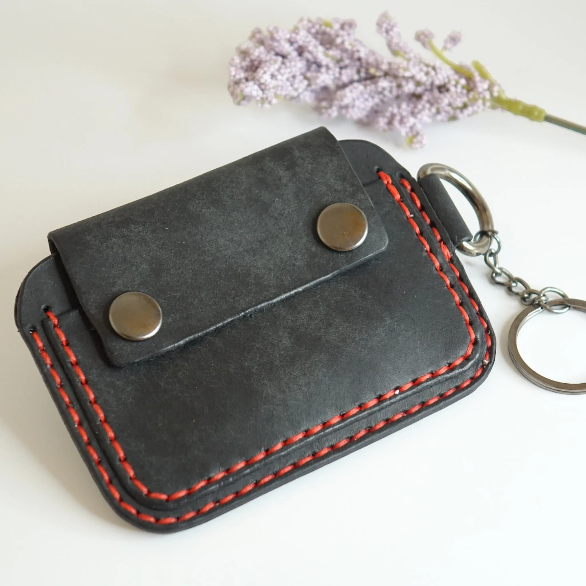 Handmade Minimalist Leather Slim Card Wallet