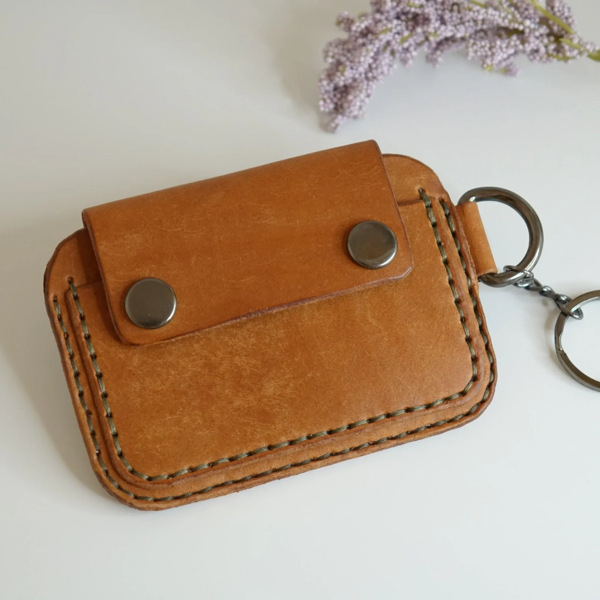Handmade Minimalist Leather Slim Card Wallet