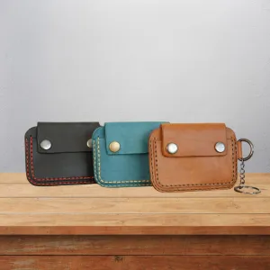 Handmade Minimalist Leather Slim Card Wallet