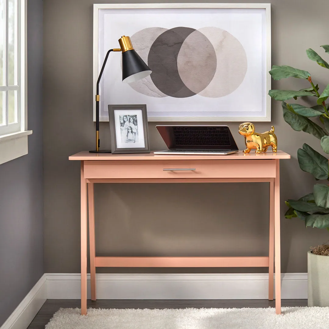 Haywa Desk Andover Mills™ Color: Blush Pink