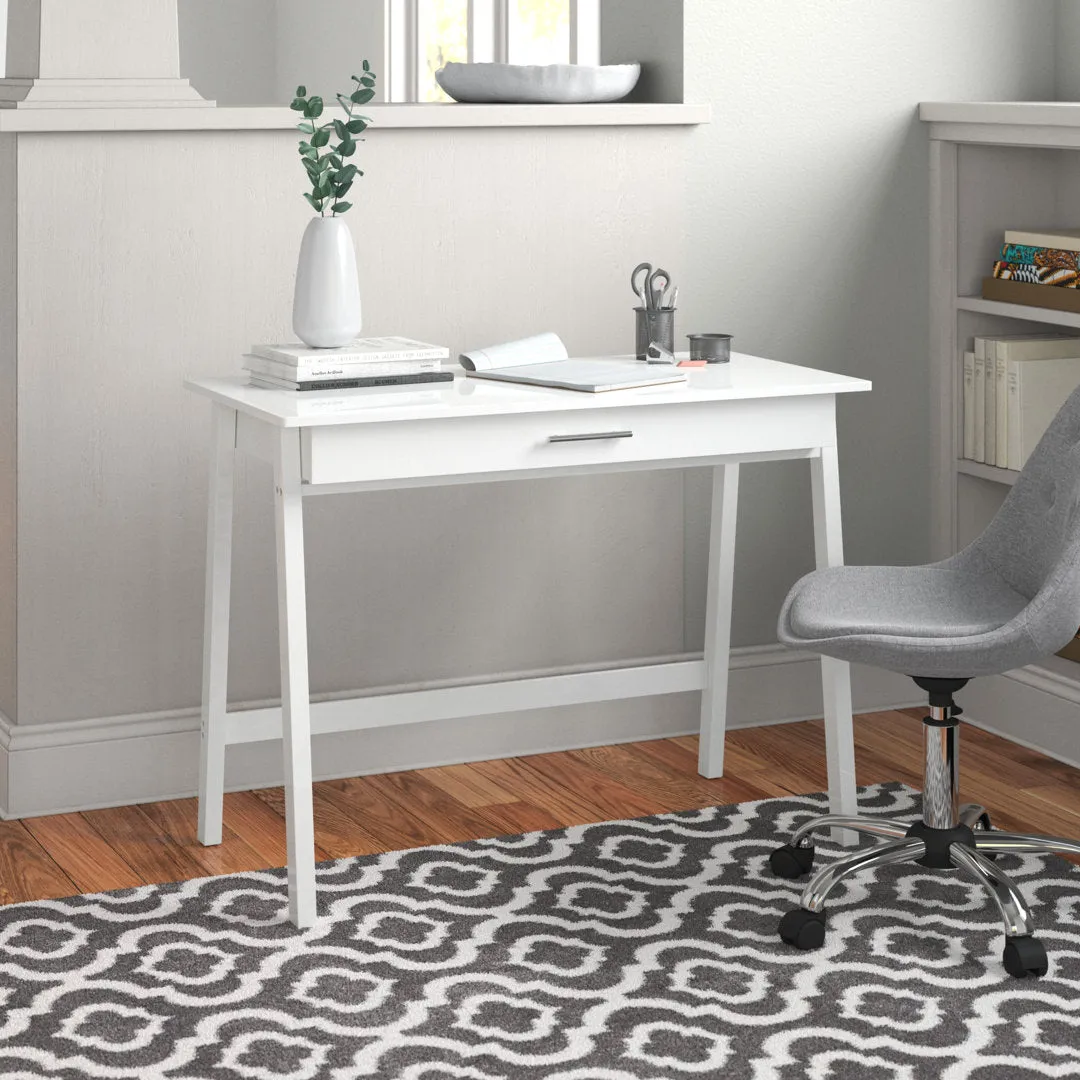 Haywa Desk Andover Mills™ Color: True White