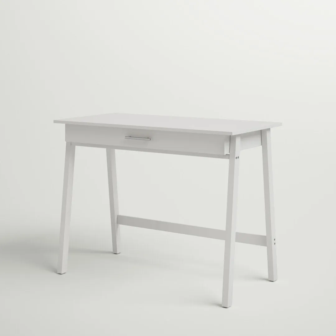 Haywa Desk Andover Mills™ Color: True White