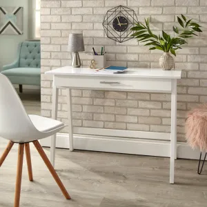 Haywa Desk Andover Mills™ Color: True White
