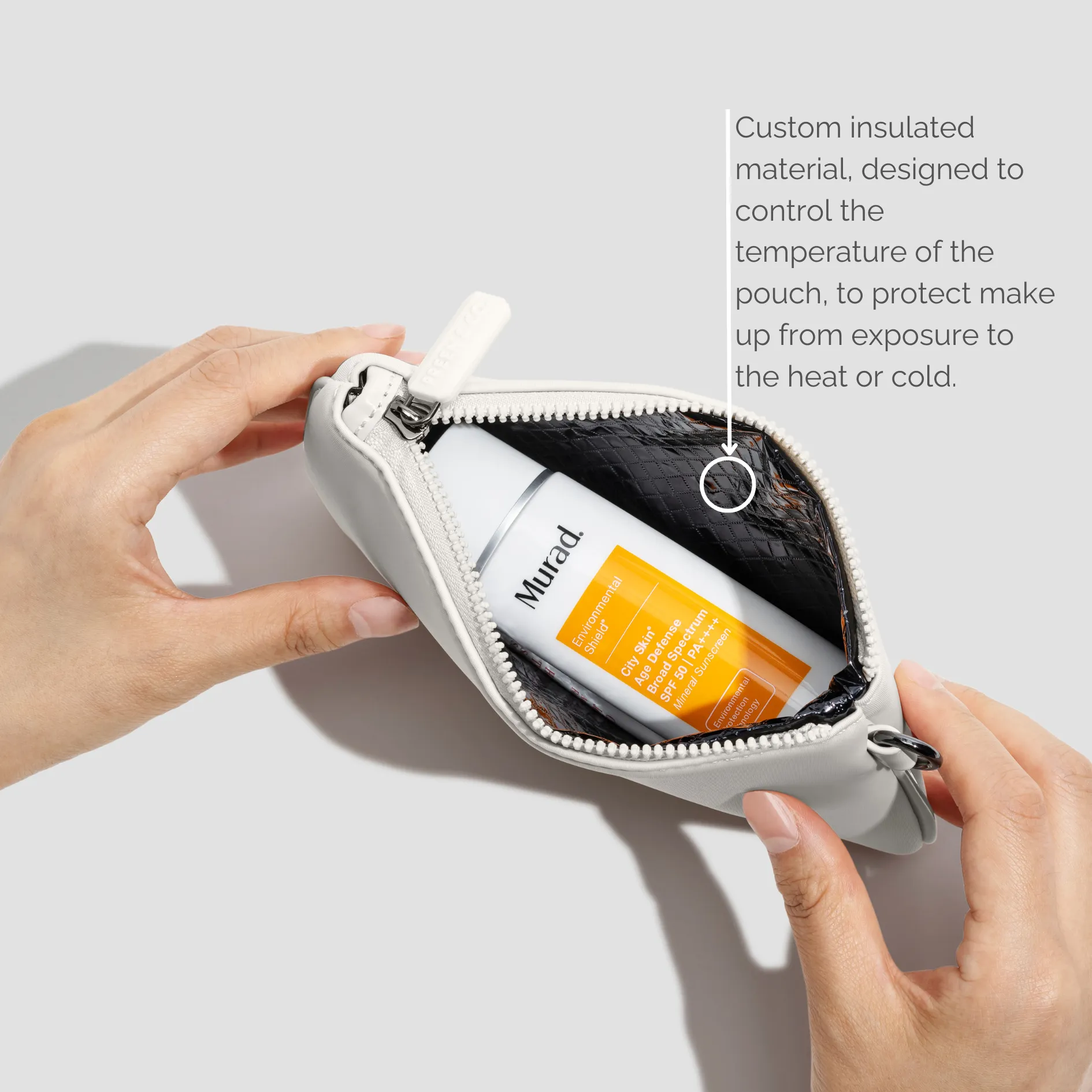 Heat Resistant Makeup Pouch (Oat)