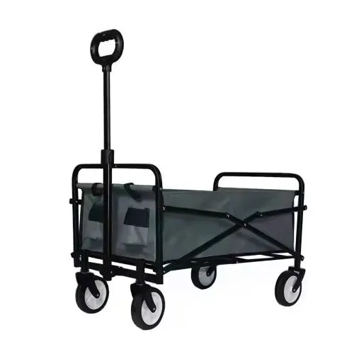 Heavy Duty INTEXCA Mini Foldable Multi-Function Wagon for Shopping, Travel, Etc | Grey