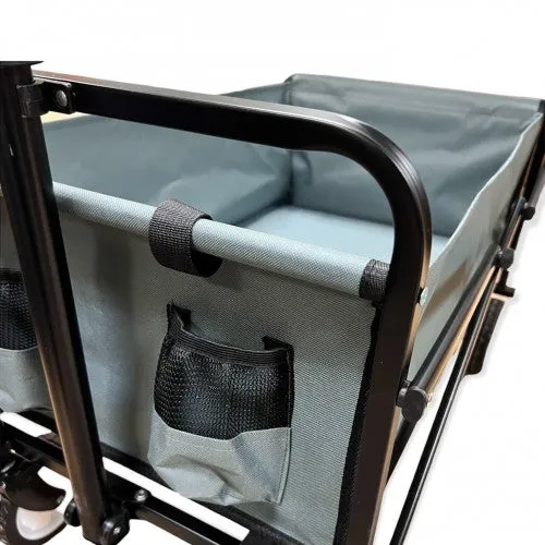 Heavy Duty INTEXCA Mini Foldable Multi-Function Wagon for Shopping, Travel, Etc | Grey