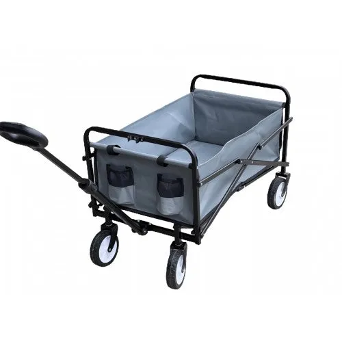 Heavy Duty INTEXCA Mini Foldable Multi-Function Wagon for Shopping, Travel, Etc | Grey