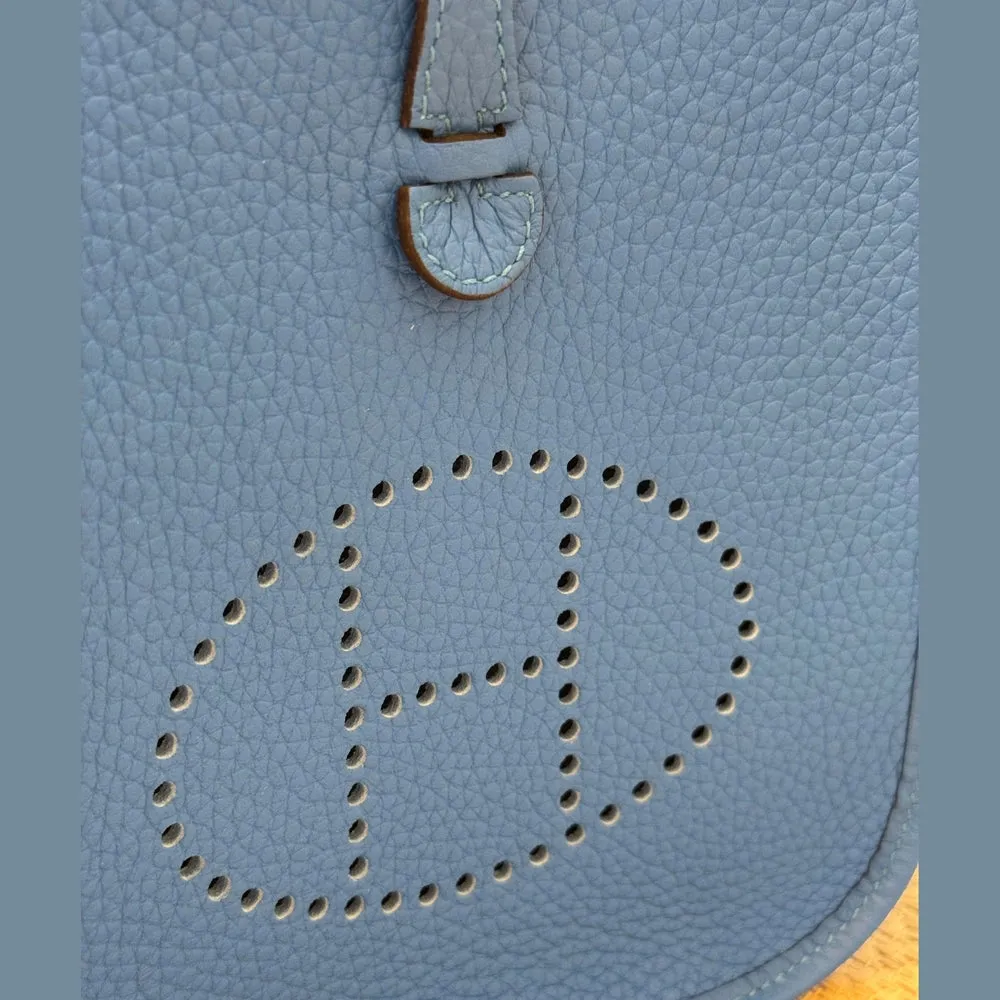 Hermès Blue Hydra Mini Evelyne