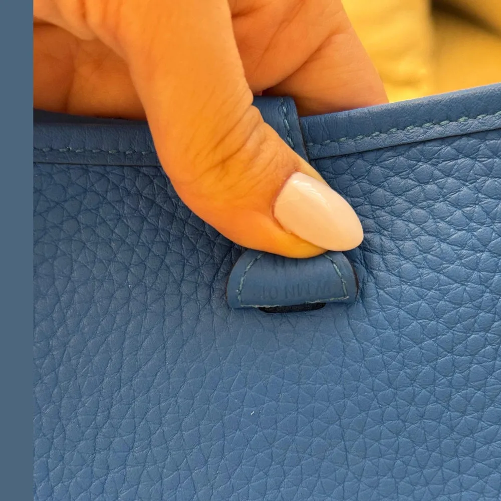 Hermès Blue Hydra Mini Evelyne