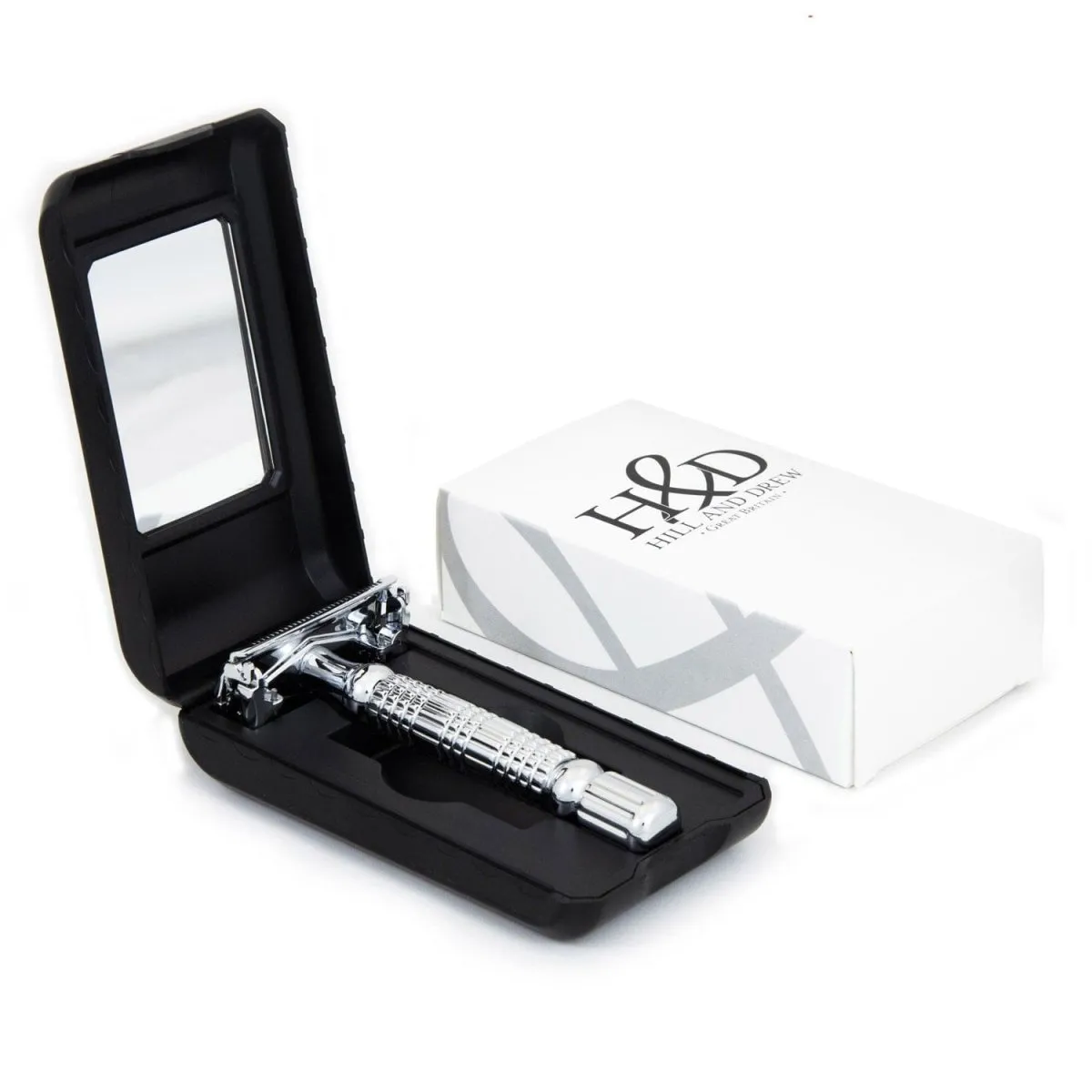 Hill & Drew HDRB40 Double Edge Butterfly Razor and Case