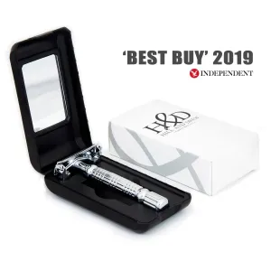 Hill & Drew HDRB40 Double Edge Butterfly Razor and Case