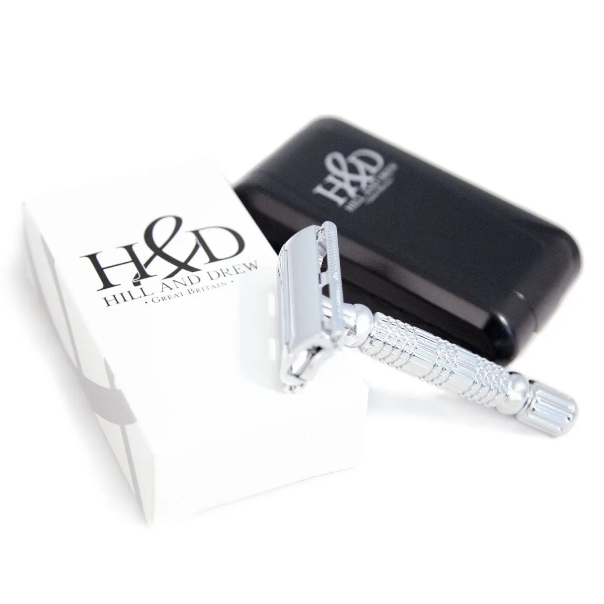 Hill & Drew HDRB40 Double Edge Butterfly Razor and Case