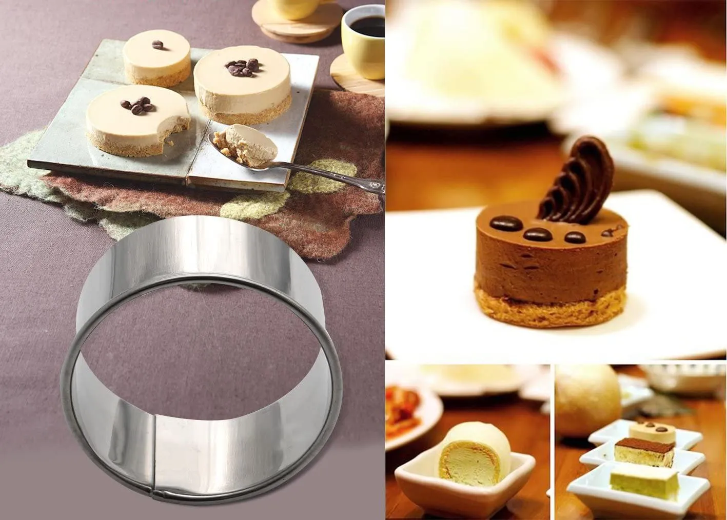 Homy Feel Round Cookie Biscuit Cutter Set 12 Circle Pastry Donut Doughnut Cutter Set Round Cookie Cutters Circle Baking Metal Ring Molds