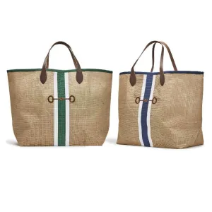 Horse Country Jute Tote