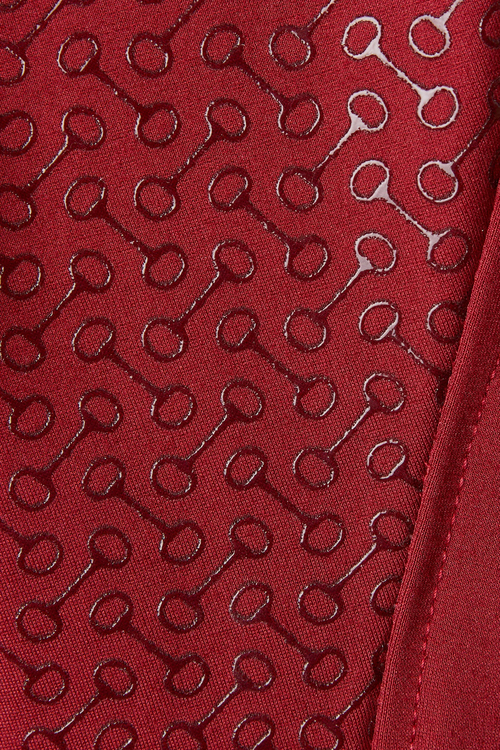 Horze Tara Ladies High-Waist Gel Seat Breeches (Red)