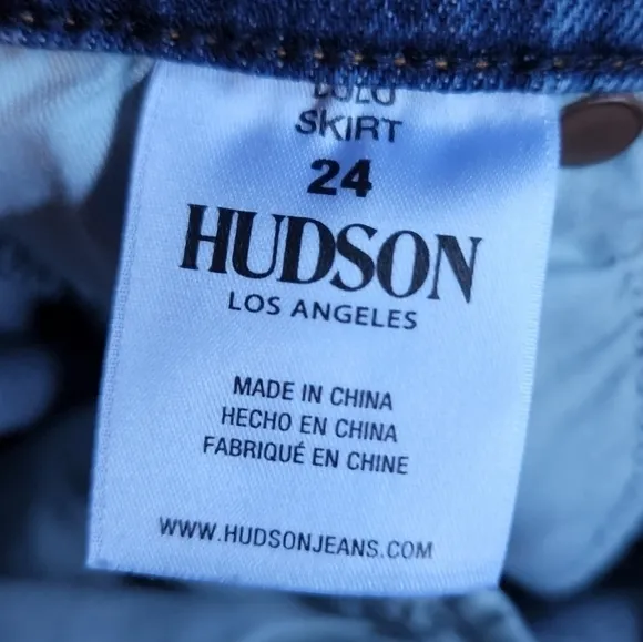 Hudson The Viper Denim Skirt In Soft This Life