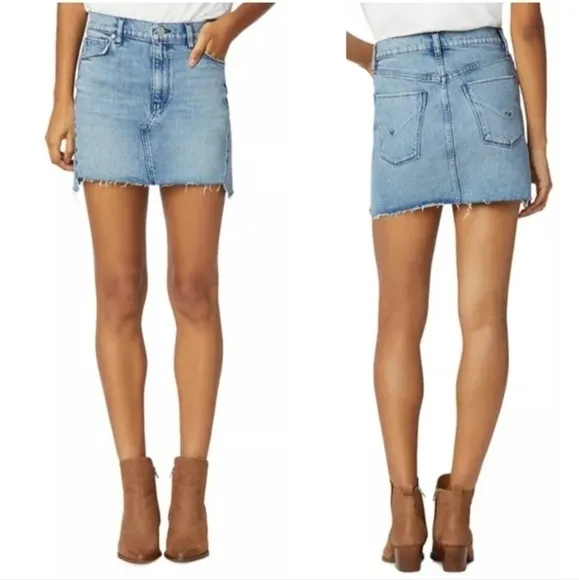 Hudson The Viper Denim Skirt In Soft This Life