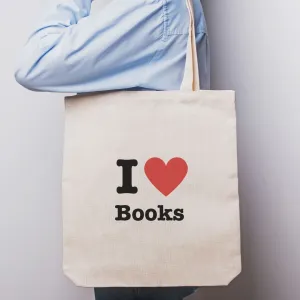 I Love Books Tote Bag
