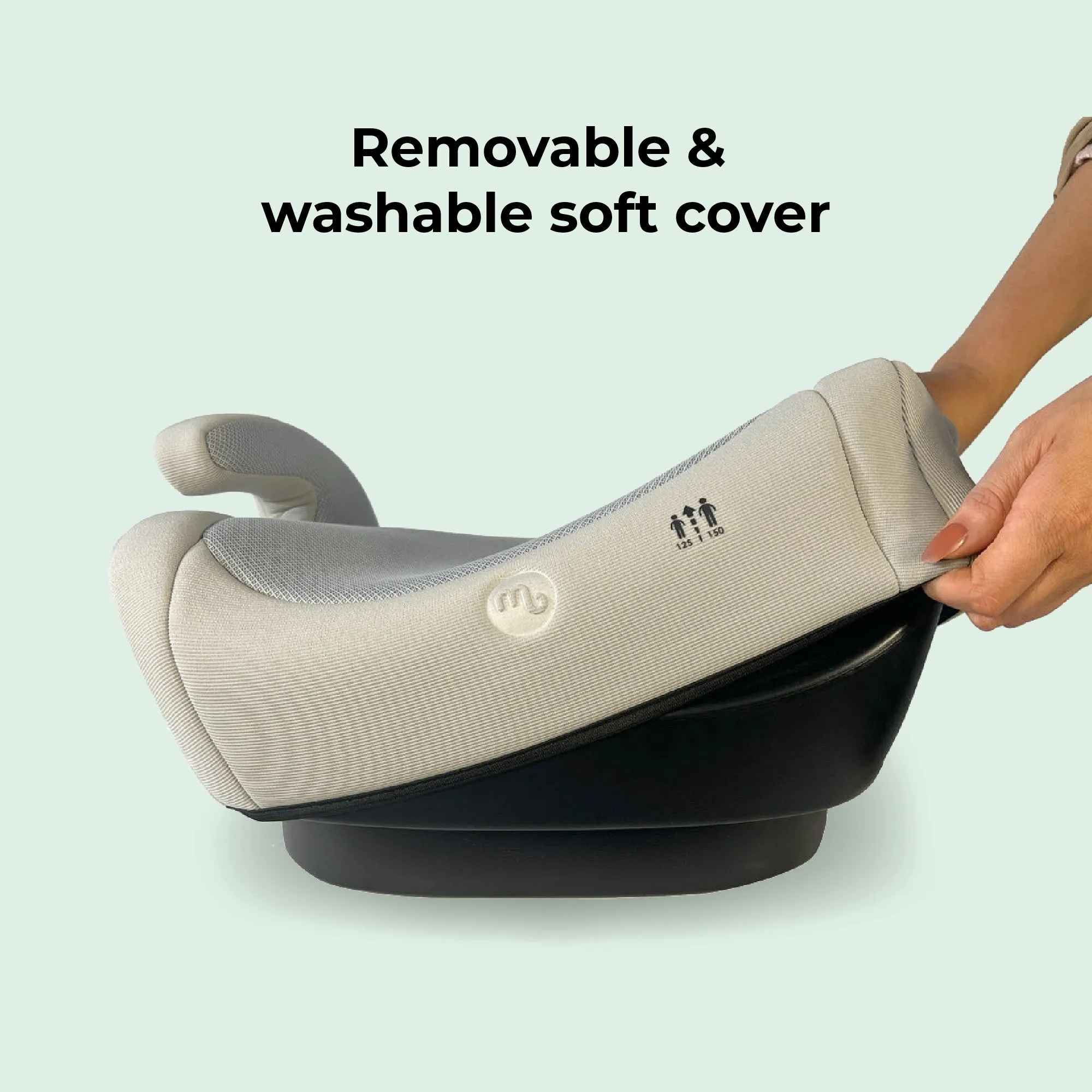 i-Size Booster Max Car Seat - Stone