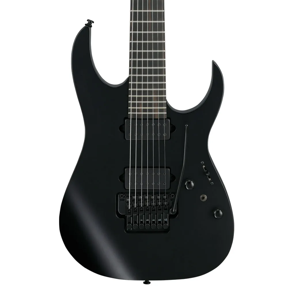 Ibanez RGRB720 7-String Electric Guitar with Ebony Fretboard - Black Flat