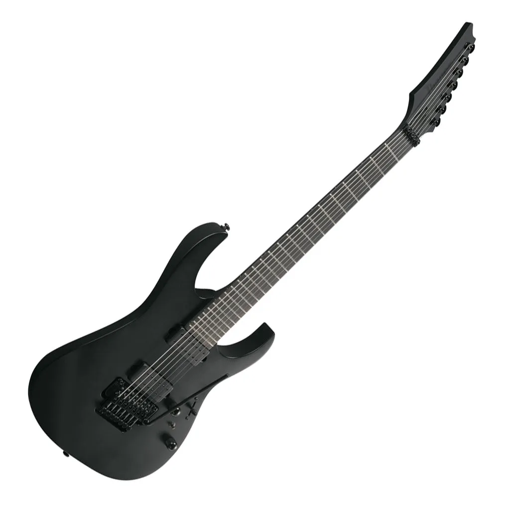 Ibanez RGRB720 7-String Electric Guitar with Ebony Fretboard - Black Flat