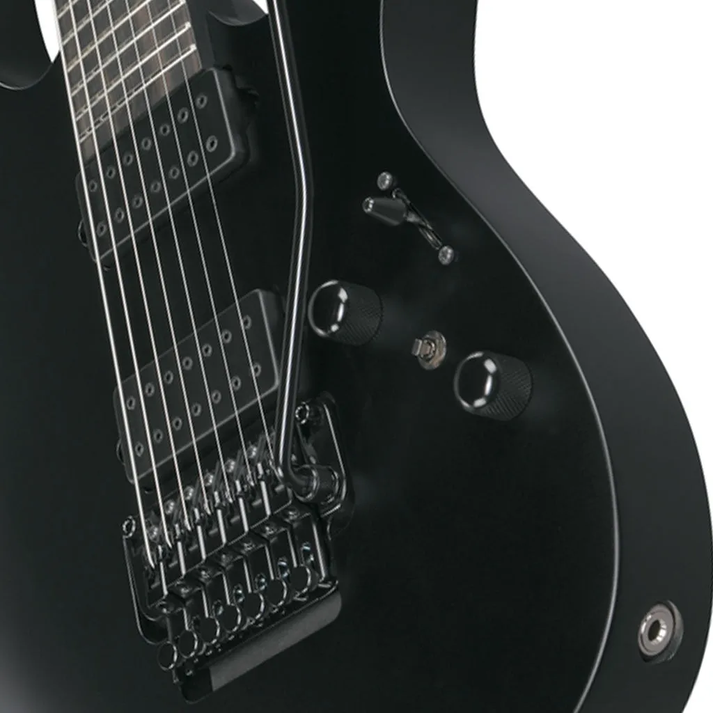 Ibanez RGRB720 7-String Electric Guitar with Ebony Fretboard - Black Flat