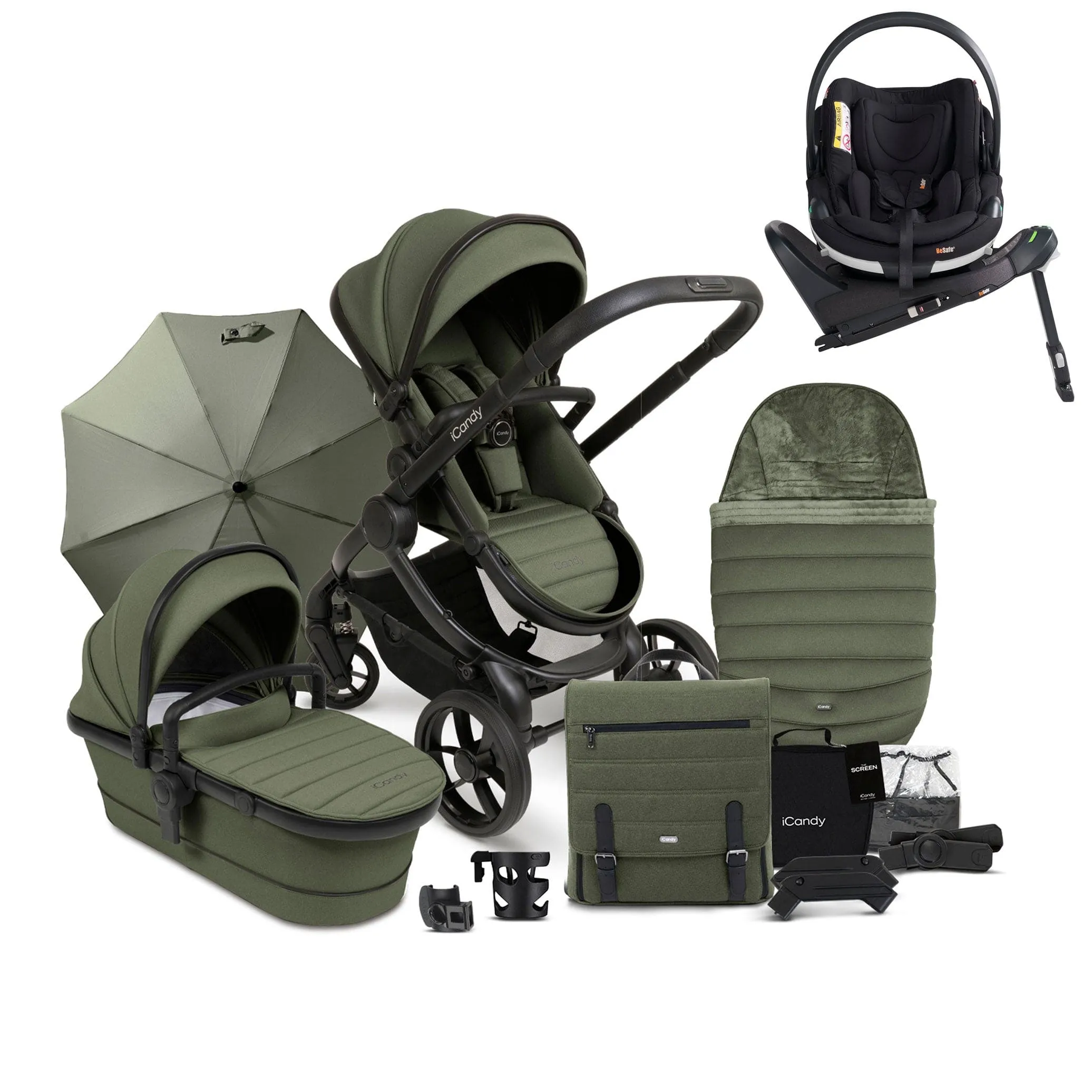 iCandy Peach 7 Complete Besafe Bundle in Ivy