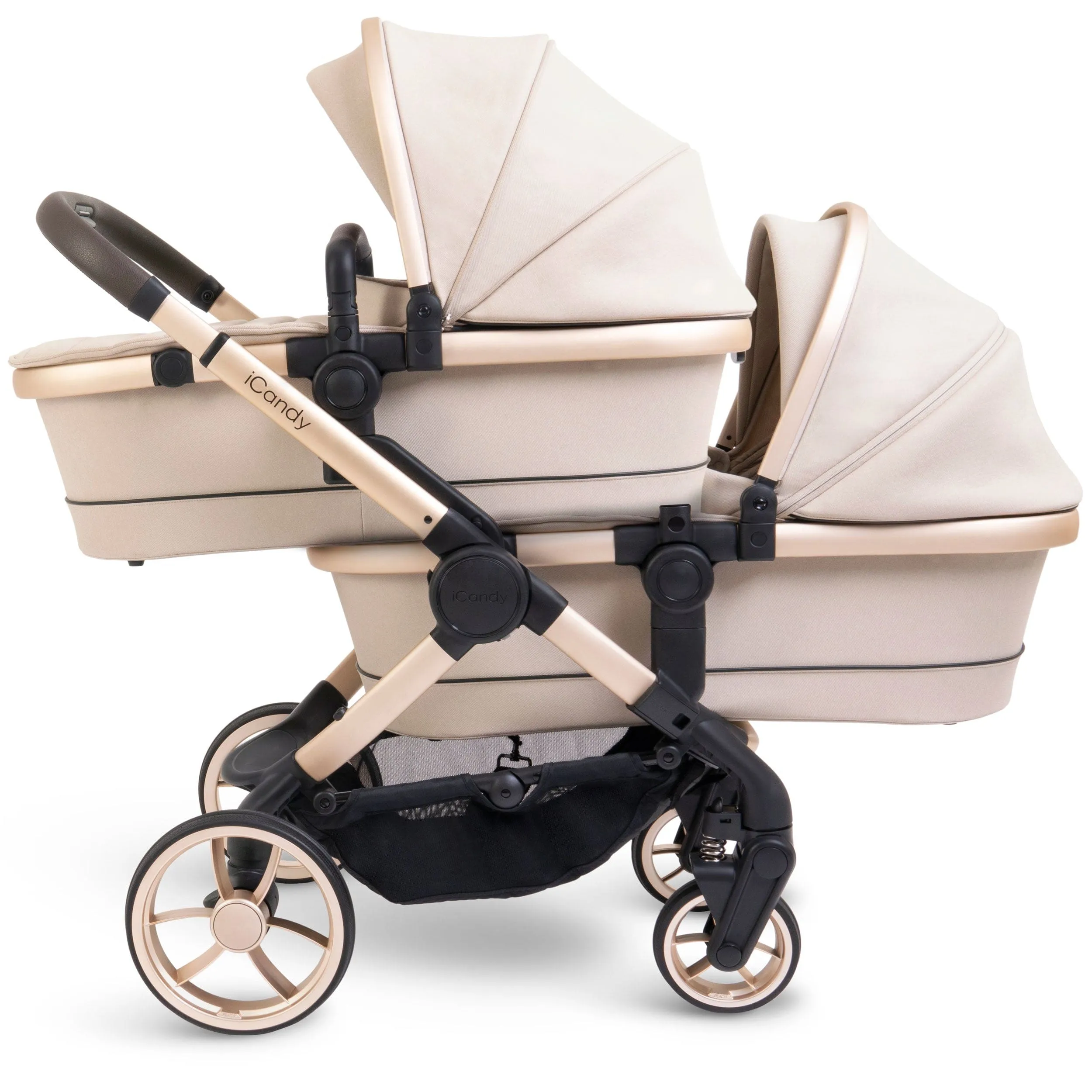 iCandy Peach 7 Twin Complete Maxi-Cosi Travel System in Biscotti
