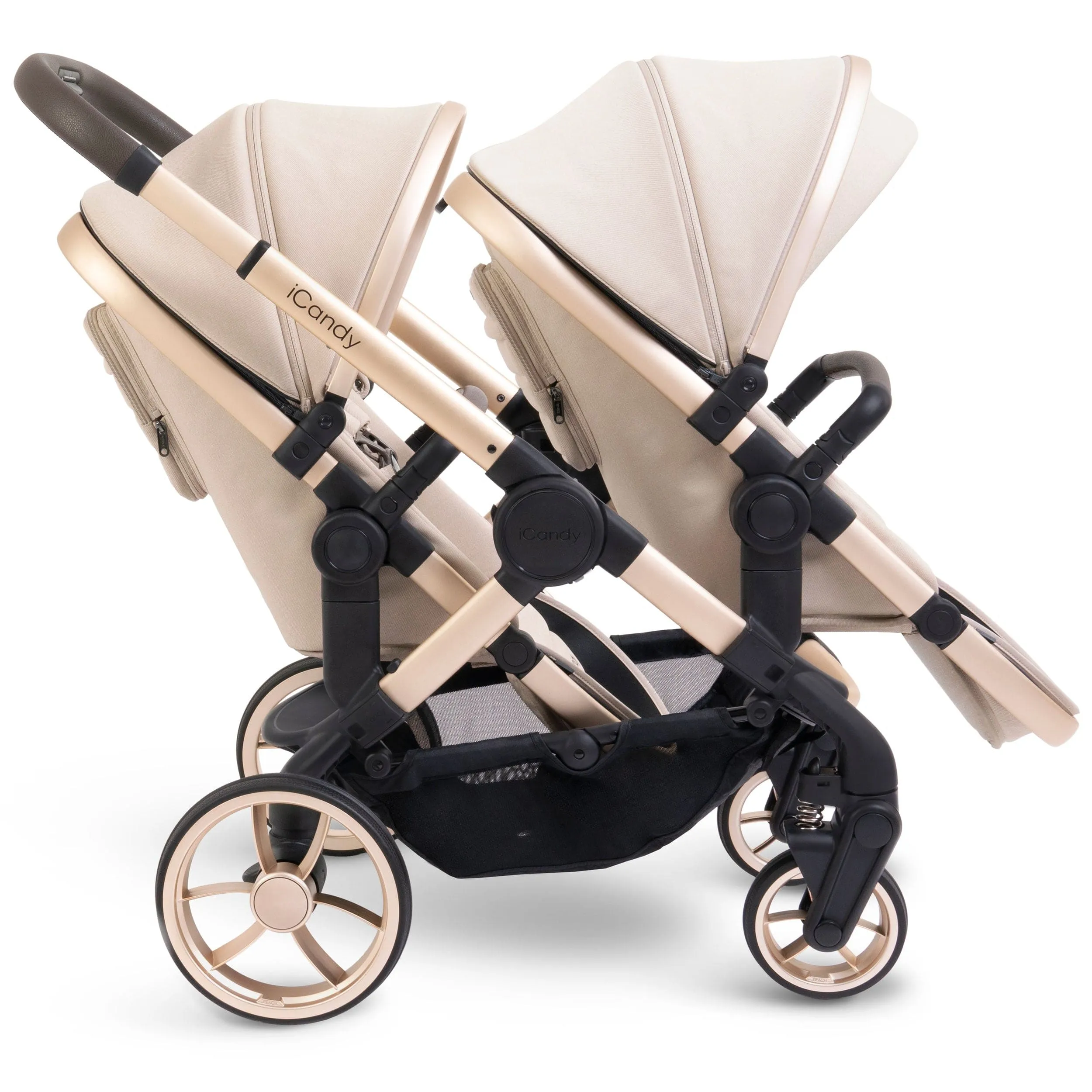 iCandy Peach 7 Twin Complete Maxi-Cosi Travel System in Biscotti