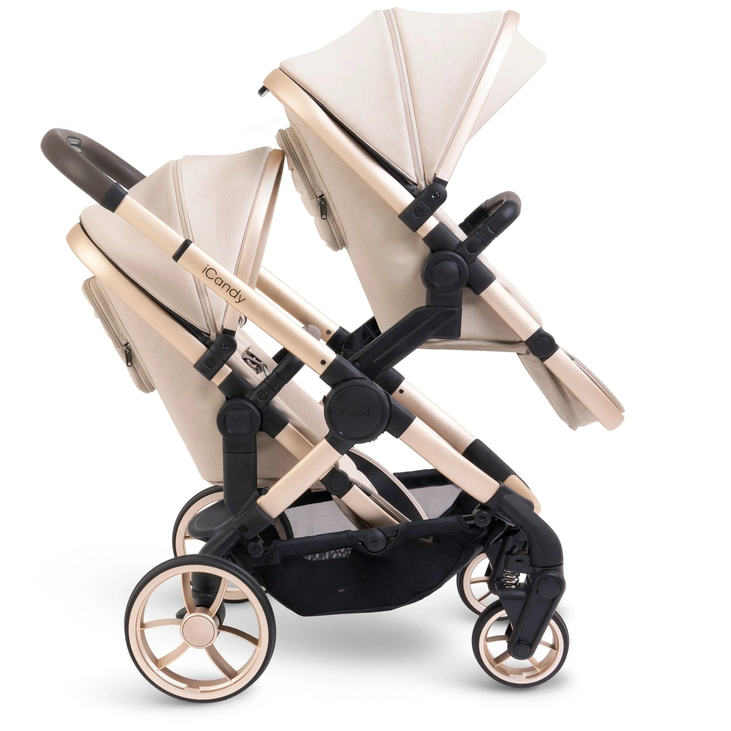 iCandy Peach 7 Twin Complete Maxi-Cosi Travel System in Biscotti