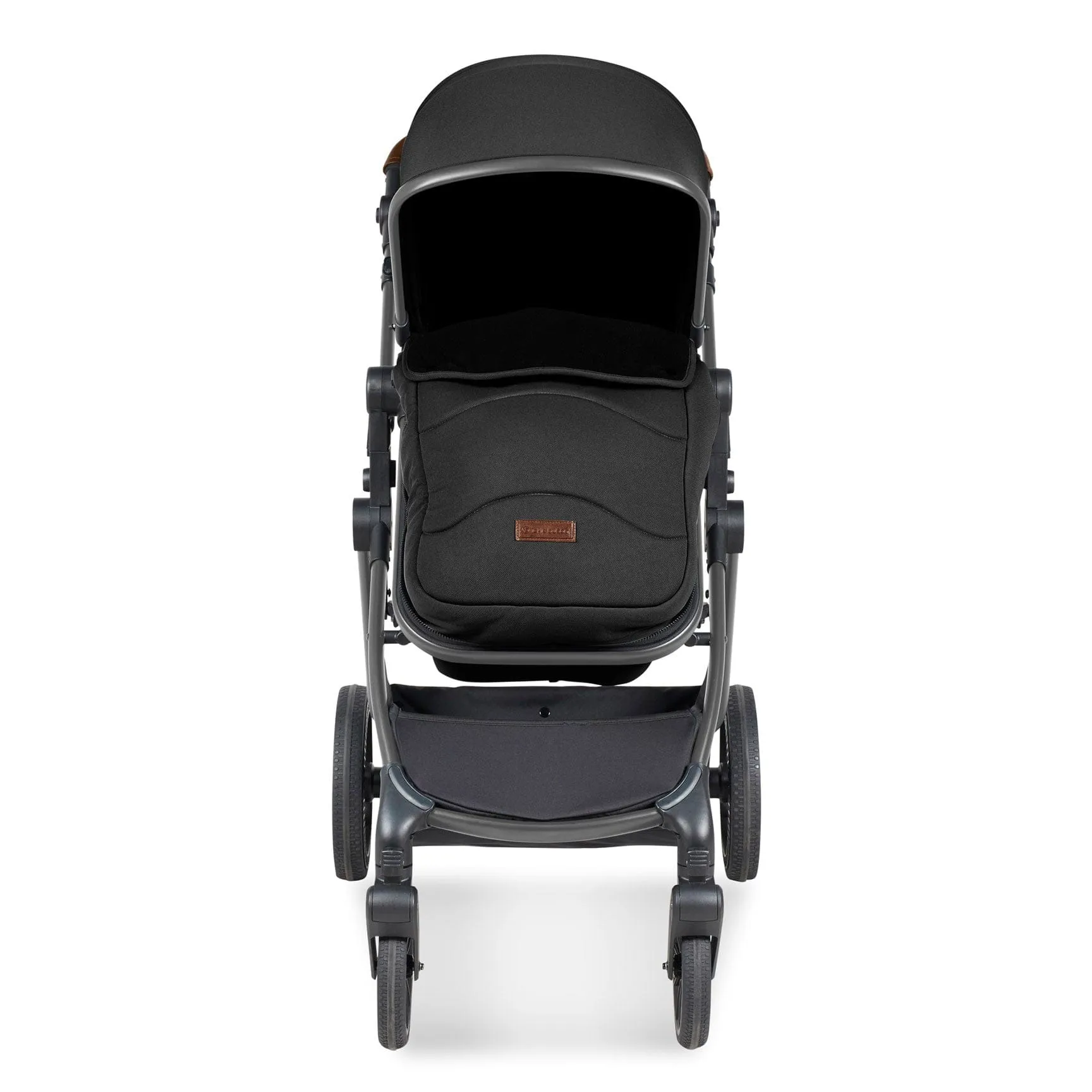 Ickle Bubba Cosmo 2 in 1 Plus Carrycot & Pushchair in Gun metal/Black