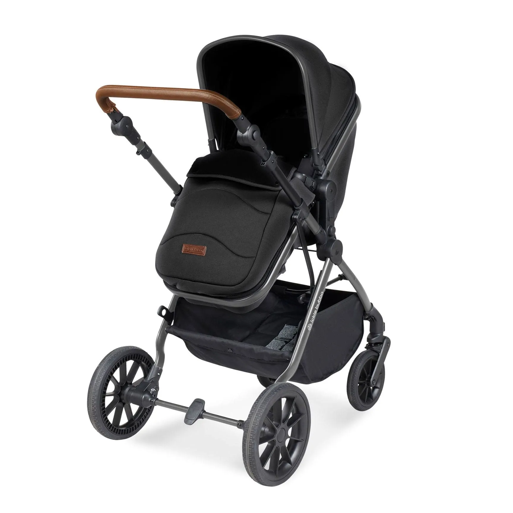 Ickle Bubba Cosmo 2 in 1 Plus Carrycot & Pushchair in Gun metal/Black