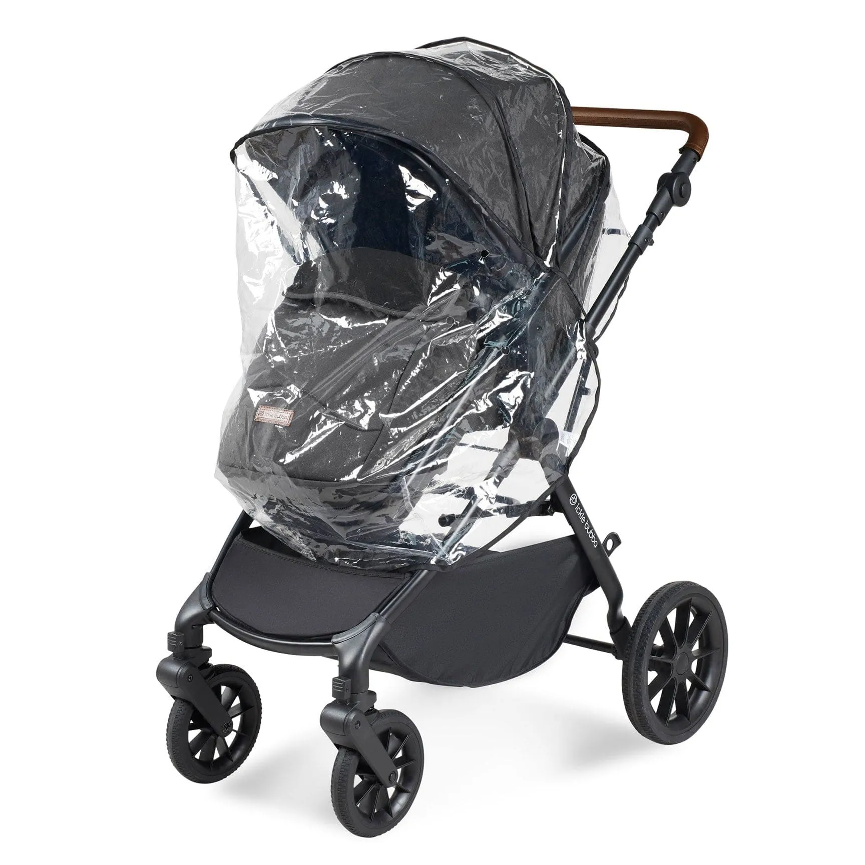 Ickle Bubba Cosmo All-in-One I-Size Travel System with Isofix Base - Black/Graphite Grey
