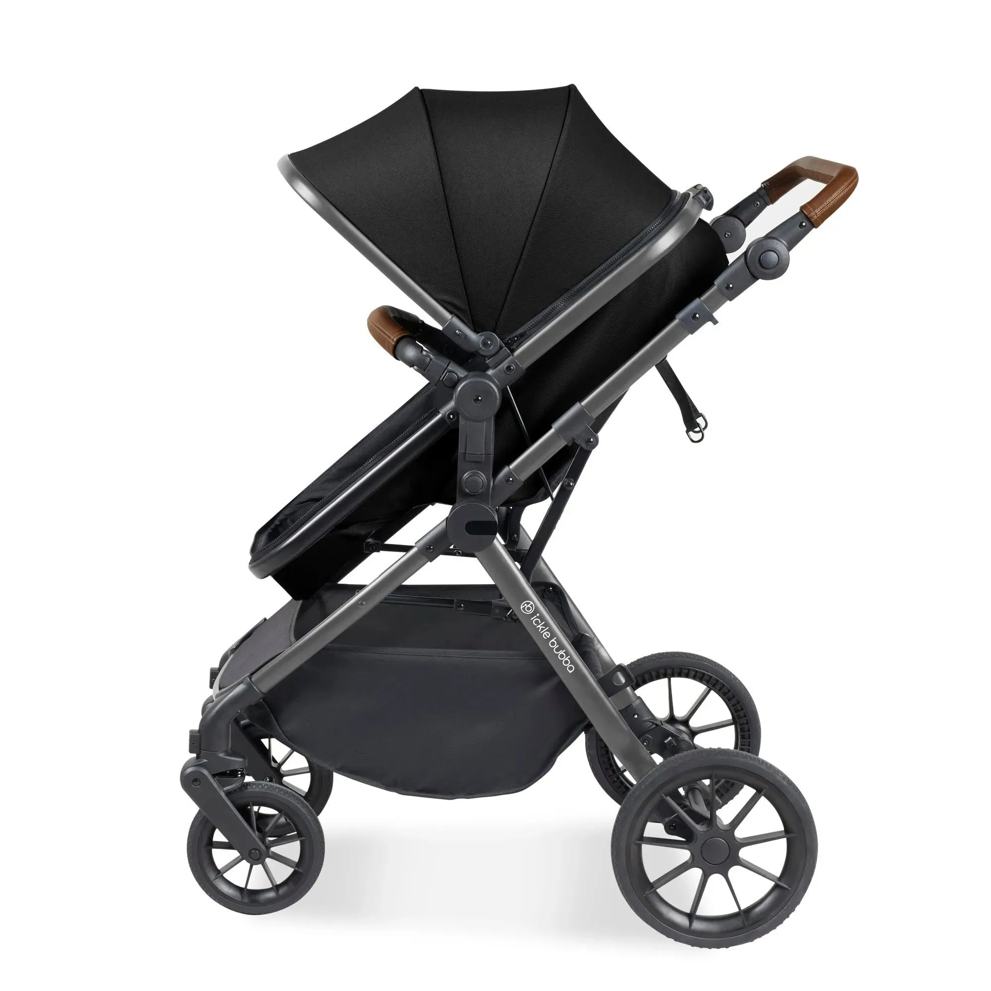 Ickle Bubba Cosmo i-Size Travel System with Isofix Base - Gunmetal/Black
