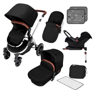 Ickle Bubba Stomp V4 Galaxy Travel System With Base Chrome/Midnight