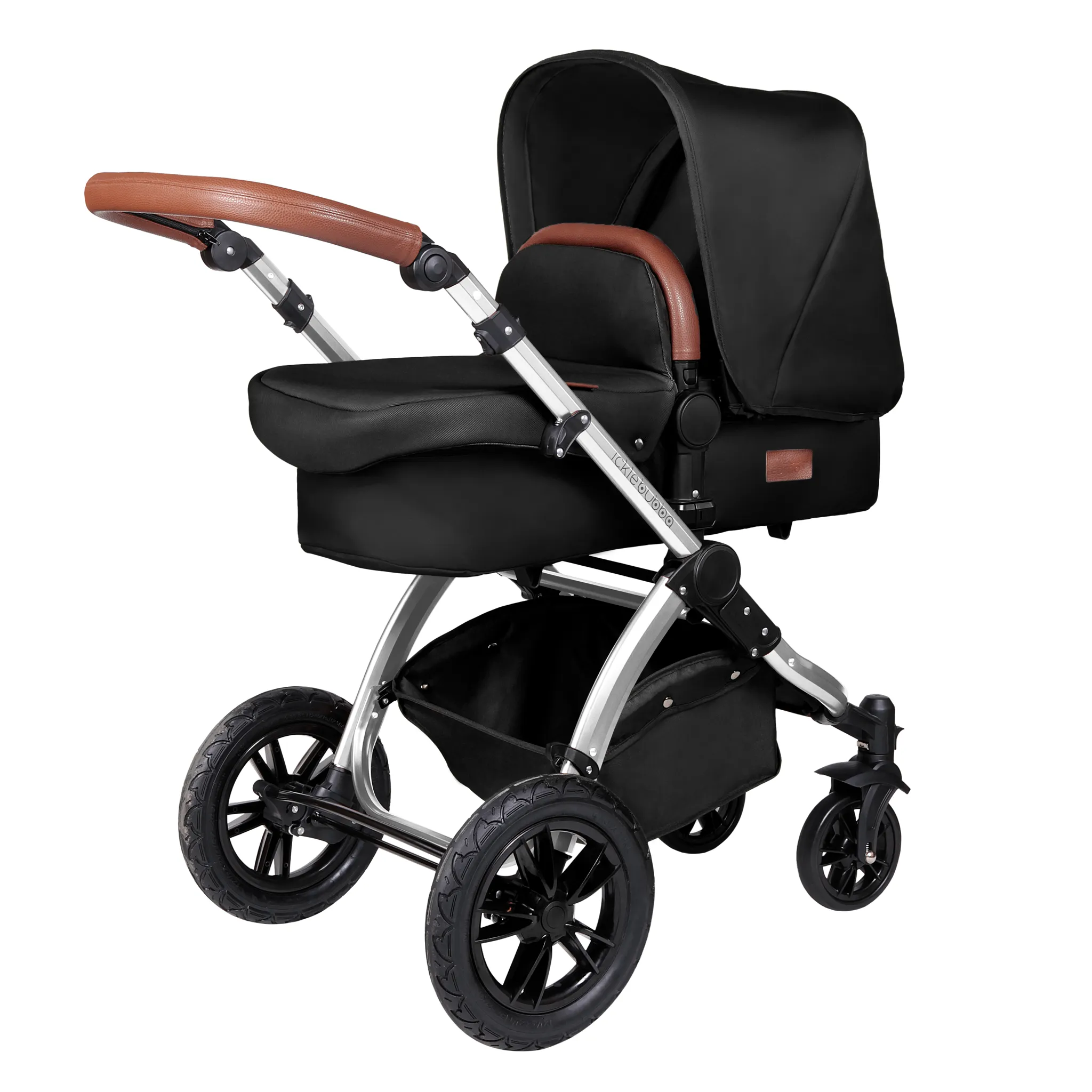 Ickle Bubba Stomp V4 Galaxy Travel System With Base Chrome/Midnight