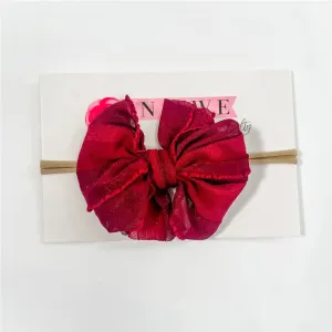 In Awe Couture Mini Headband - Maroon