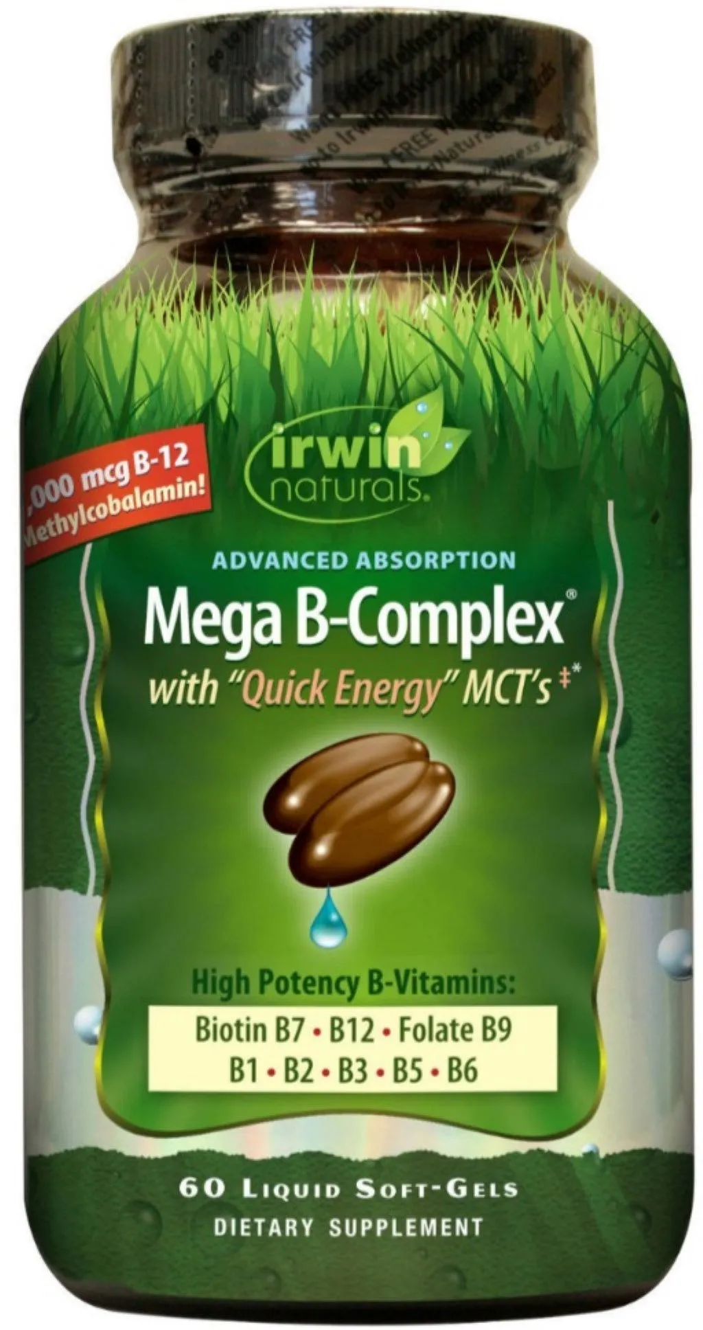 Irwin Naturals - Advanced Absorption Mega B-Complex - 60ct