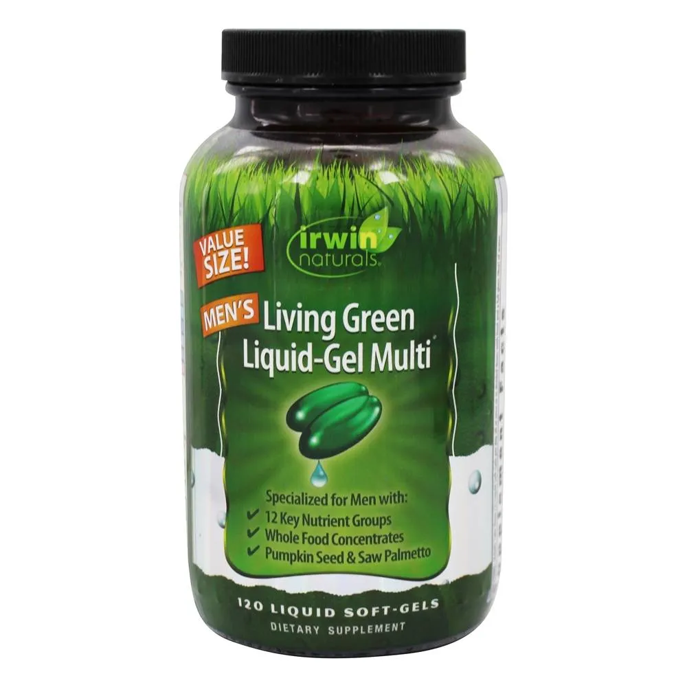 Irwin Naturals Living Green Liquid-Gel Multi for Men - 120ct