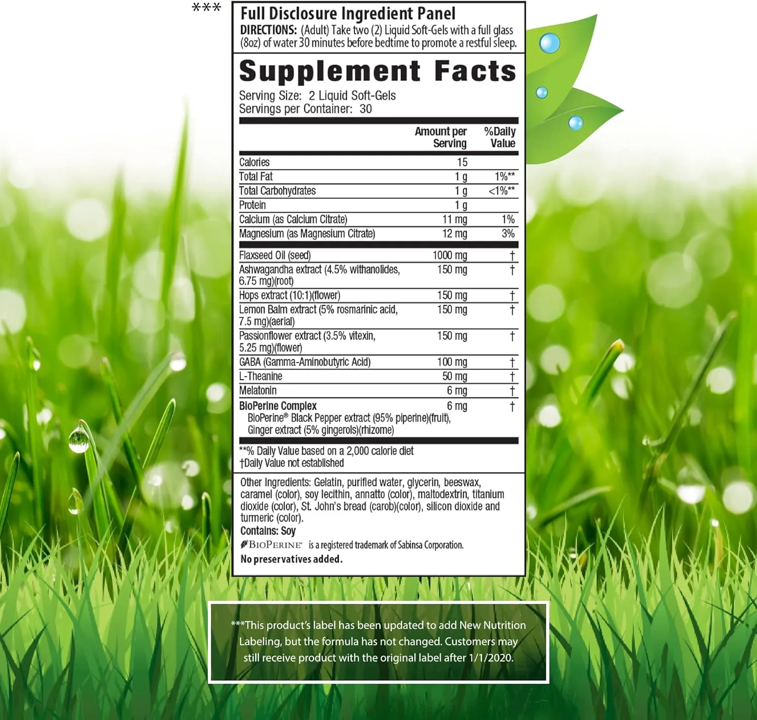 Irwin Naturals Power to Sleep PM - 60 Liquid Soft-Gels - with 6mg Melatonin, GABA, Ashwagandha, Valerian Root & L-Theanine - 30 Servings