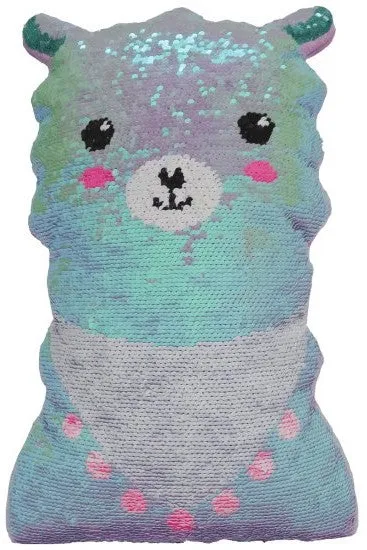 Iscream Mini Llama Reversible Sequin Pillow
