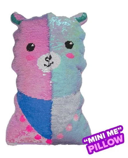Iscream Mini Llama Reversible Sequin Pillow