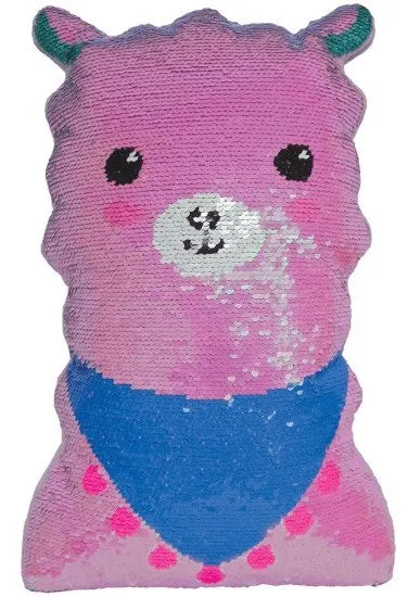 Iscream Mini Llama Reversible Sequin Pillow