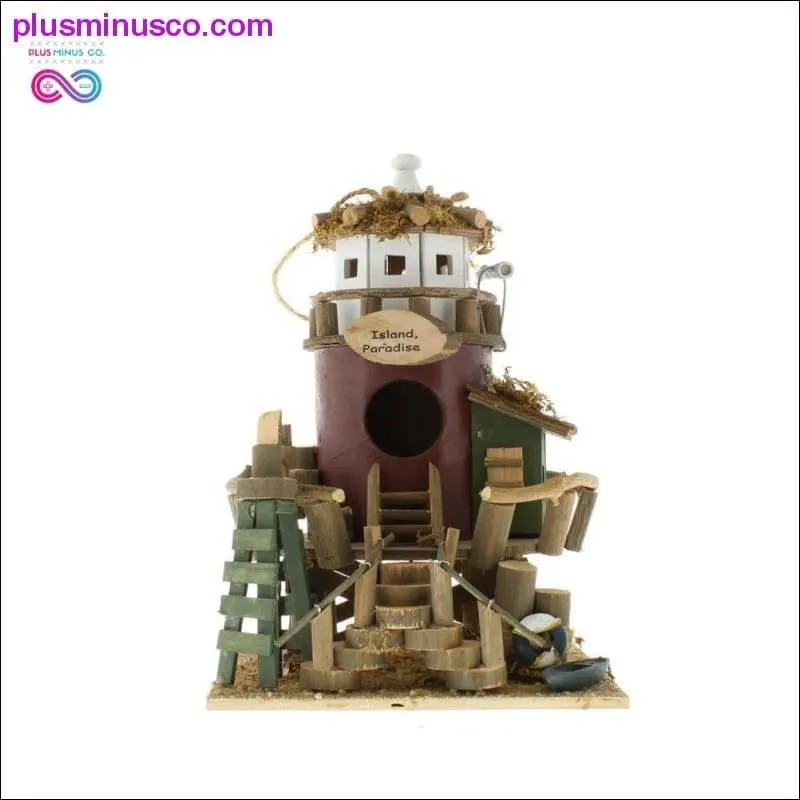 Island Paradise Wood Birdhouse ll PlusMinusco.com
