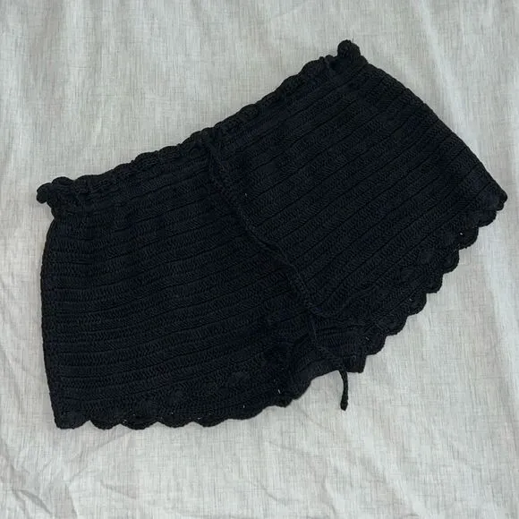 J. Crew Crochet Mini Shorts Swim Coverup Size Small